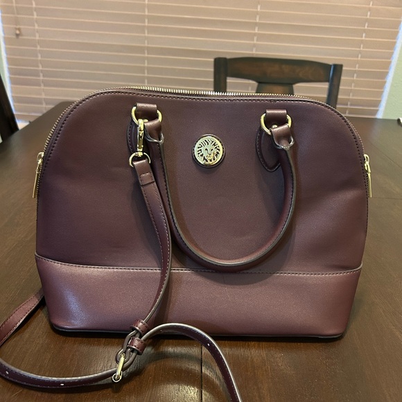 Anne Klein Deep Burgundy Satchel - Picture 1 of 10
